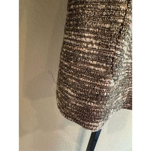 Zara Tweed Blazer and Mini Skirt Set in Gold Shimmer Size XS - Picture 6 of 14